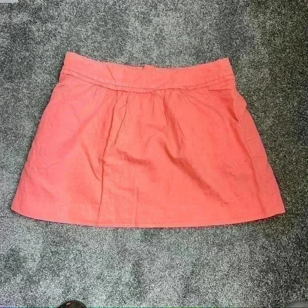 J. Crew Coral Skirt Size 10 NEW NWT